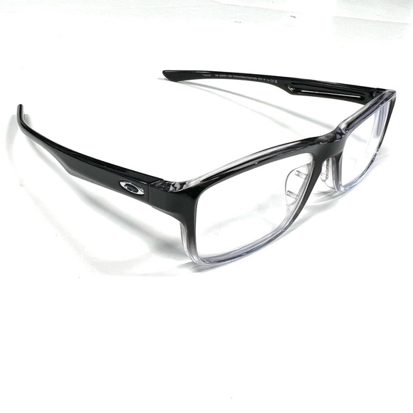 Oakley Eyeglasses Frames PLANK 2.0 OX8081-1253 Polished Blk Clear Fade 139-53-18